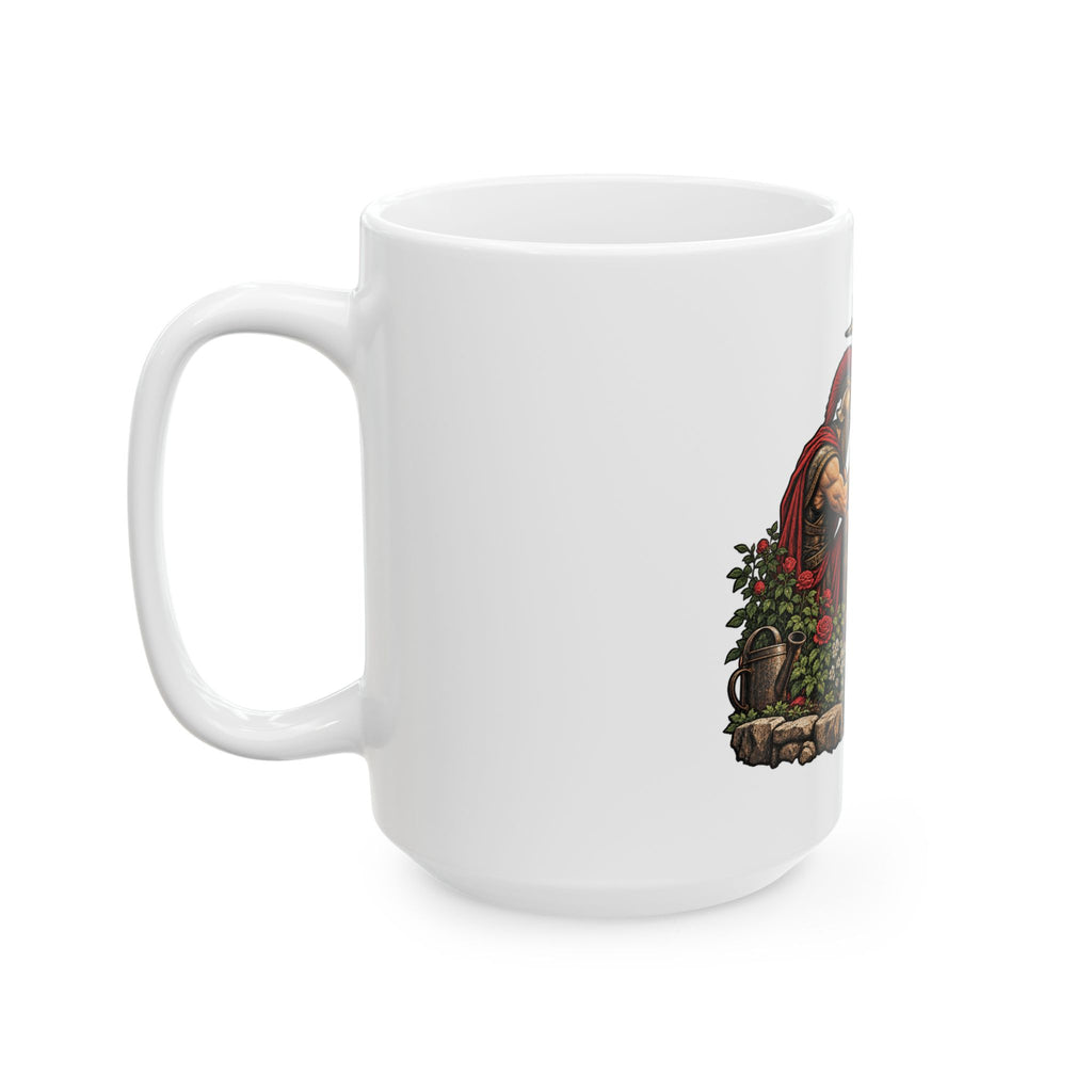Warrior In A Garden - Ceramic Mug 11oz and 15oz