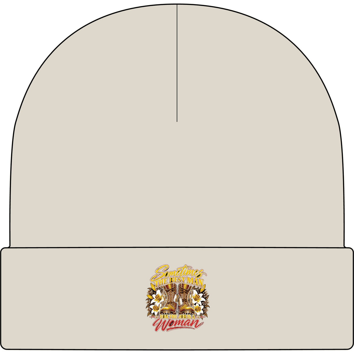 Sometimes Best Man Woman - AS Colour 1107 Cuff Beanie