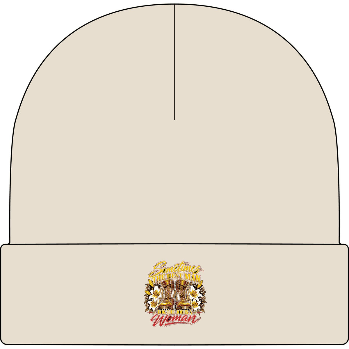 Sometimes Best Man Woman - AS Colour 1107 Cuff Beanie