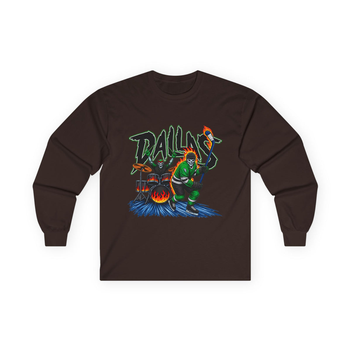 Dallas Stars Skeleton - Unisex Ultra Cotton Long Sleeve Tee