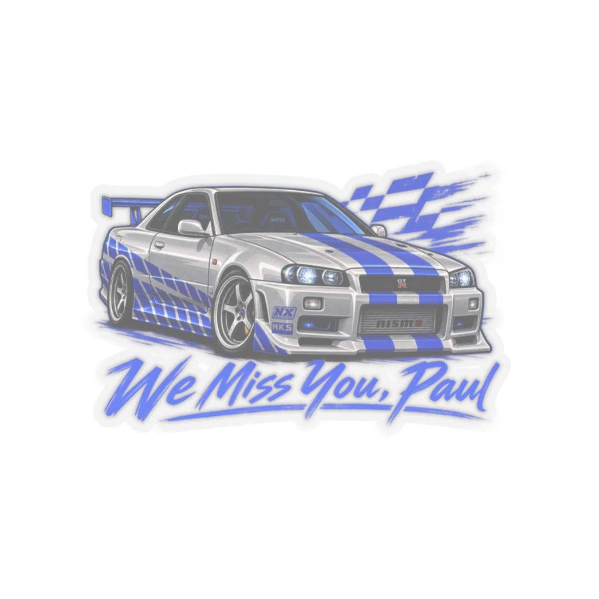 We miss you Paul - Kiss-Cut Sticker