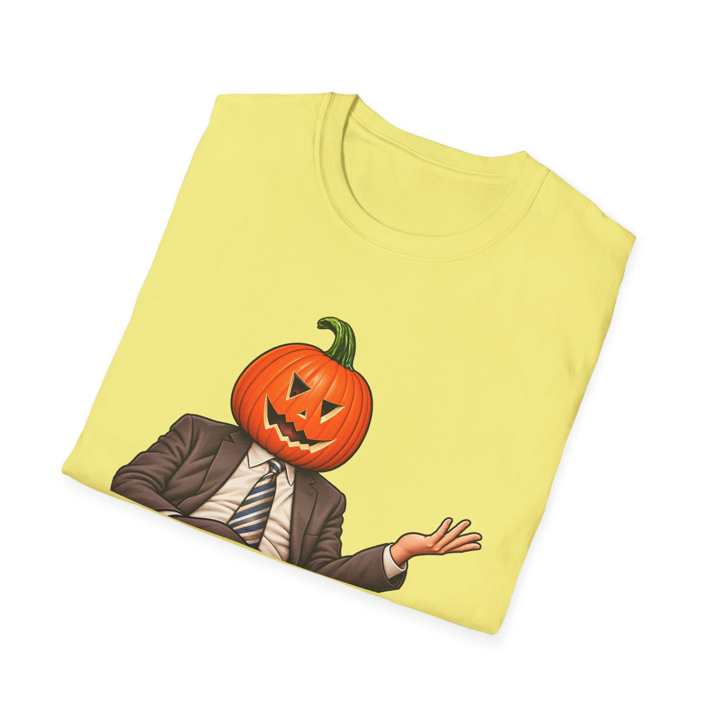 Pumpkin Head Office Cartoon - Classic Tee