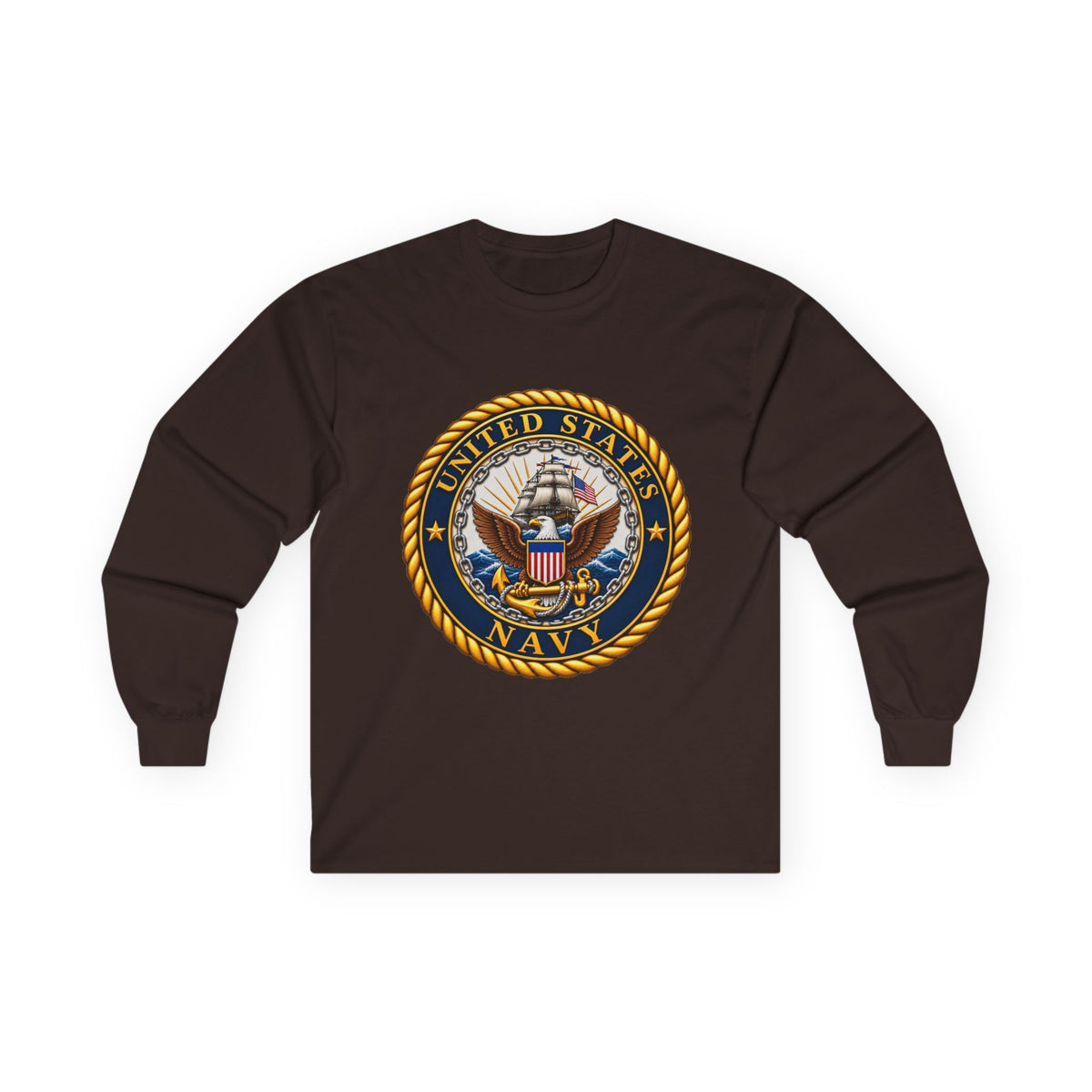 U.S. Navy Emblem - Unisex Ultra Cotton Long Sleeve Tee