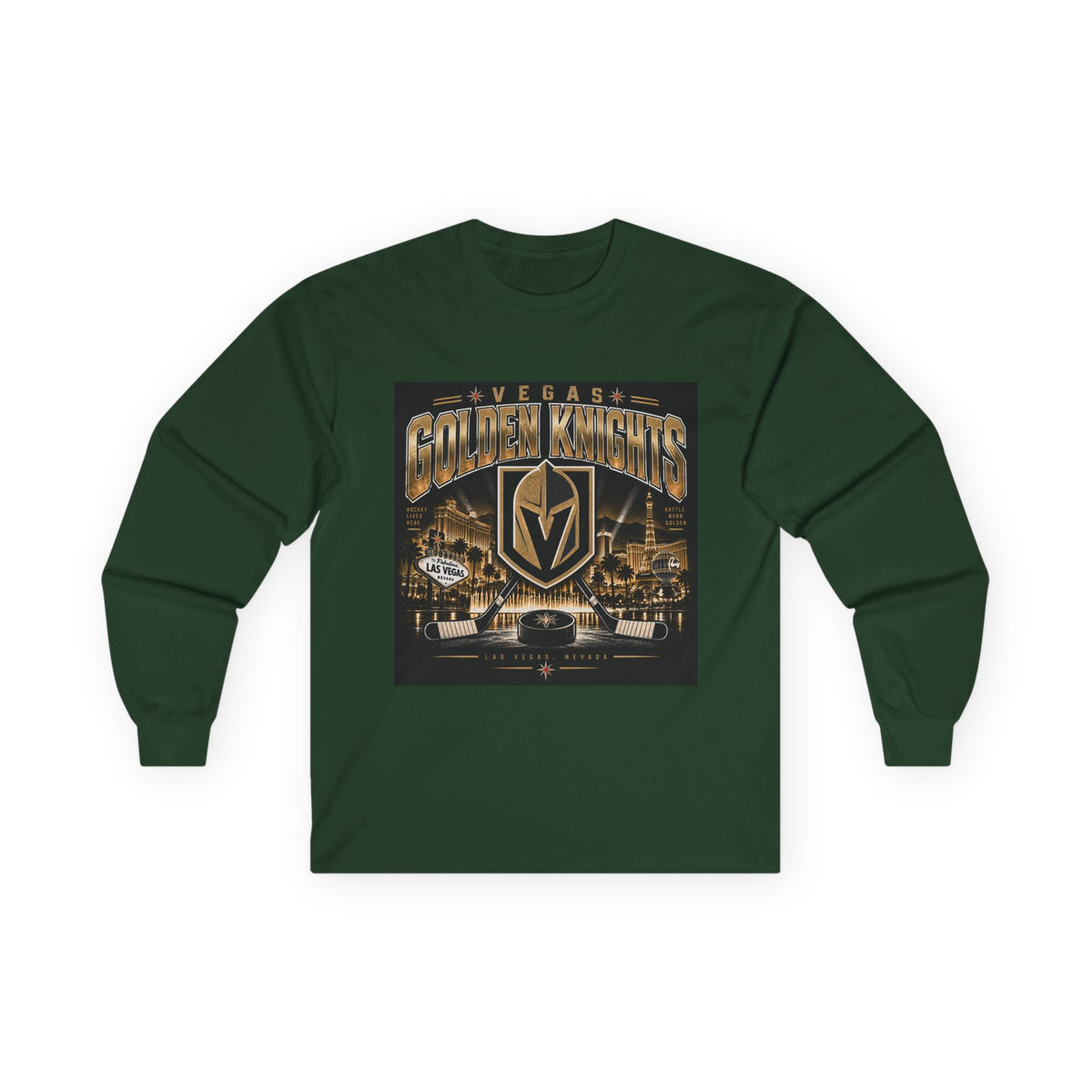 Golden Knights Vegas Nights - Unisex Ultra Cotton Long Sleeve Tee