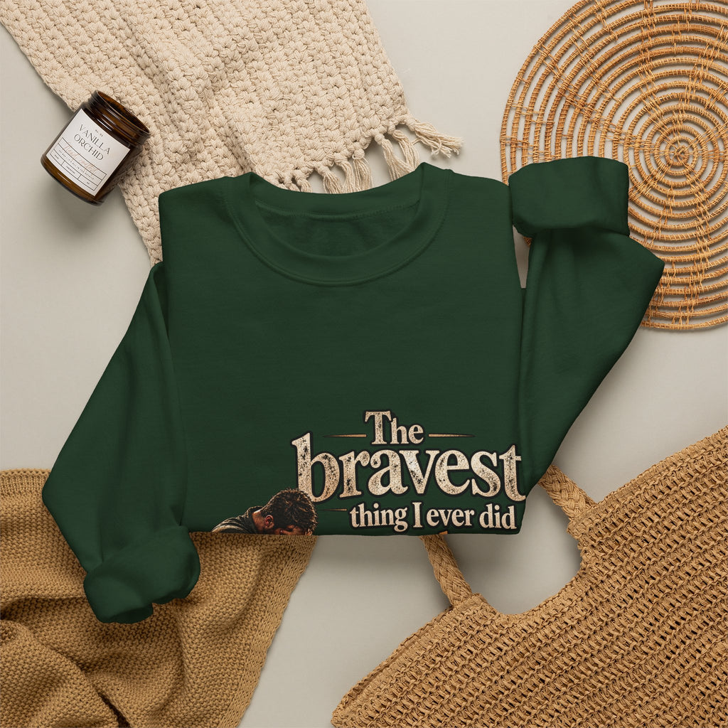 The Bravest Thing I Ever Did Was Keep Living - Crewneck Sweatshirt