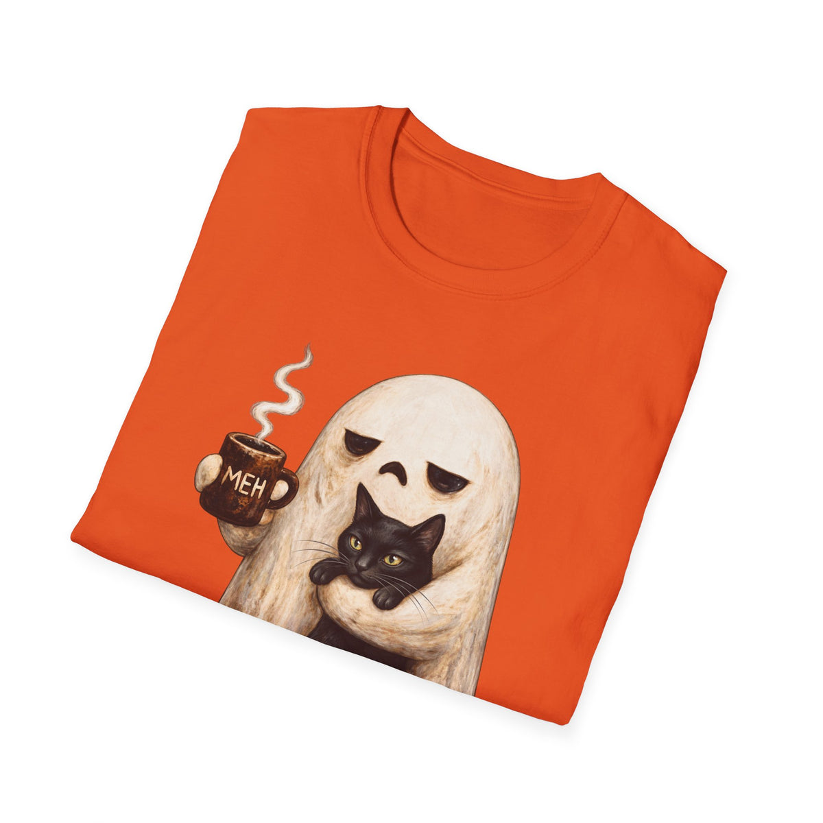 Meh Ghost and Black Cat - Classic Tee