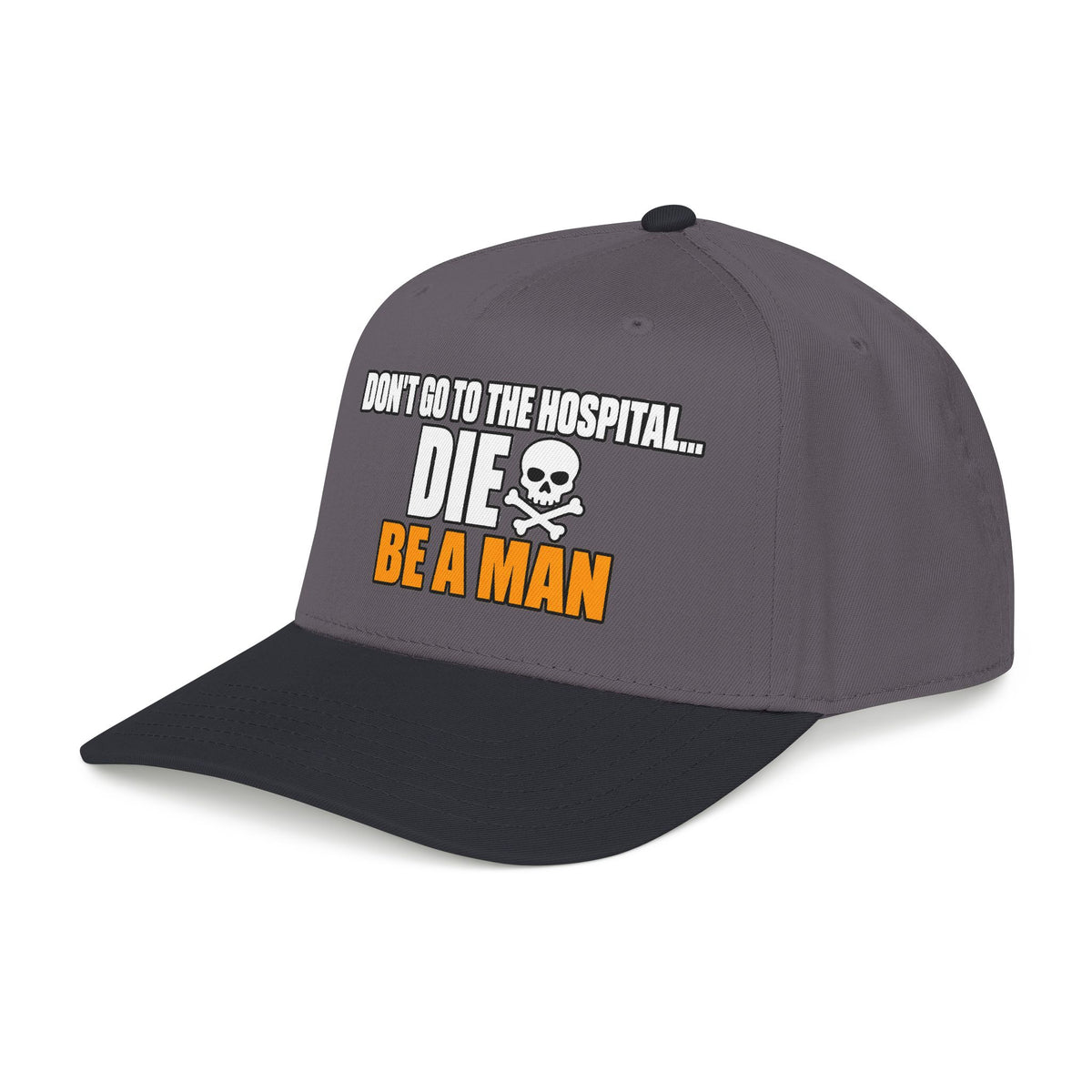 Dont Go to the Hospital - White Outlined - OTTO Baseball Hat