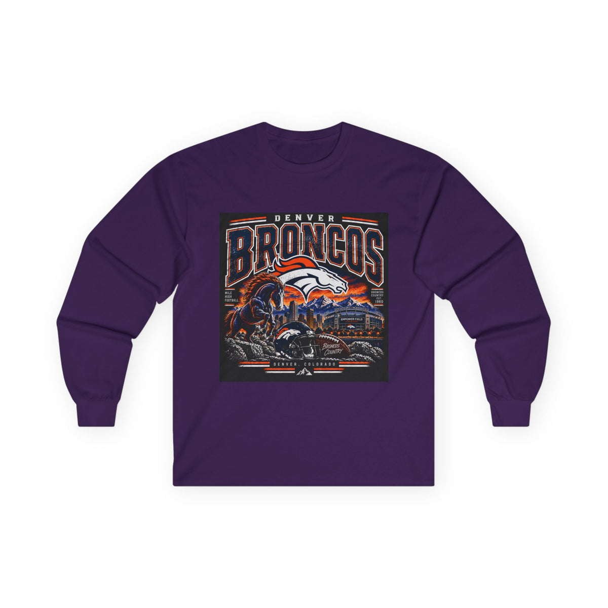 Denver Broncos Mile High Pride - Unisex Ultra Cotton Long Sleeve Tee