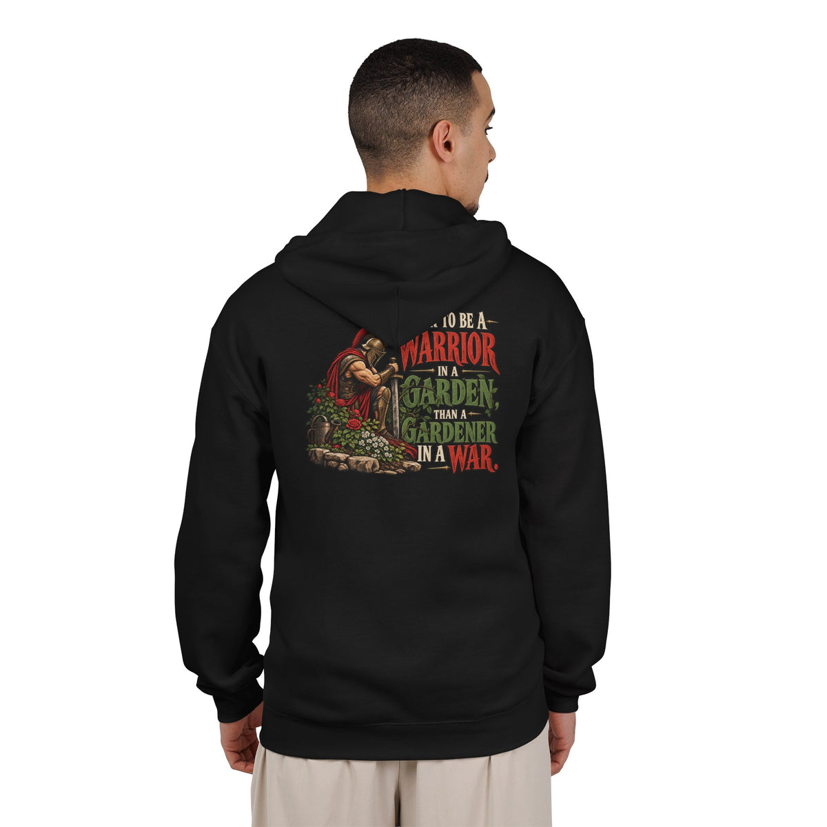 Warrior In A Garden - Full-Zip Hooded Sweatshirt