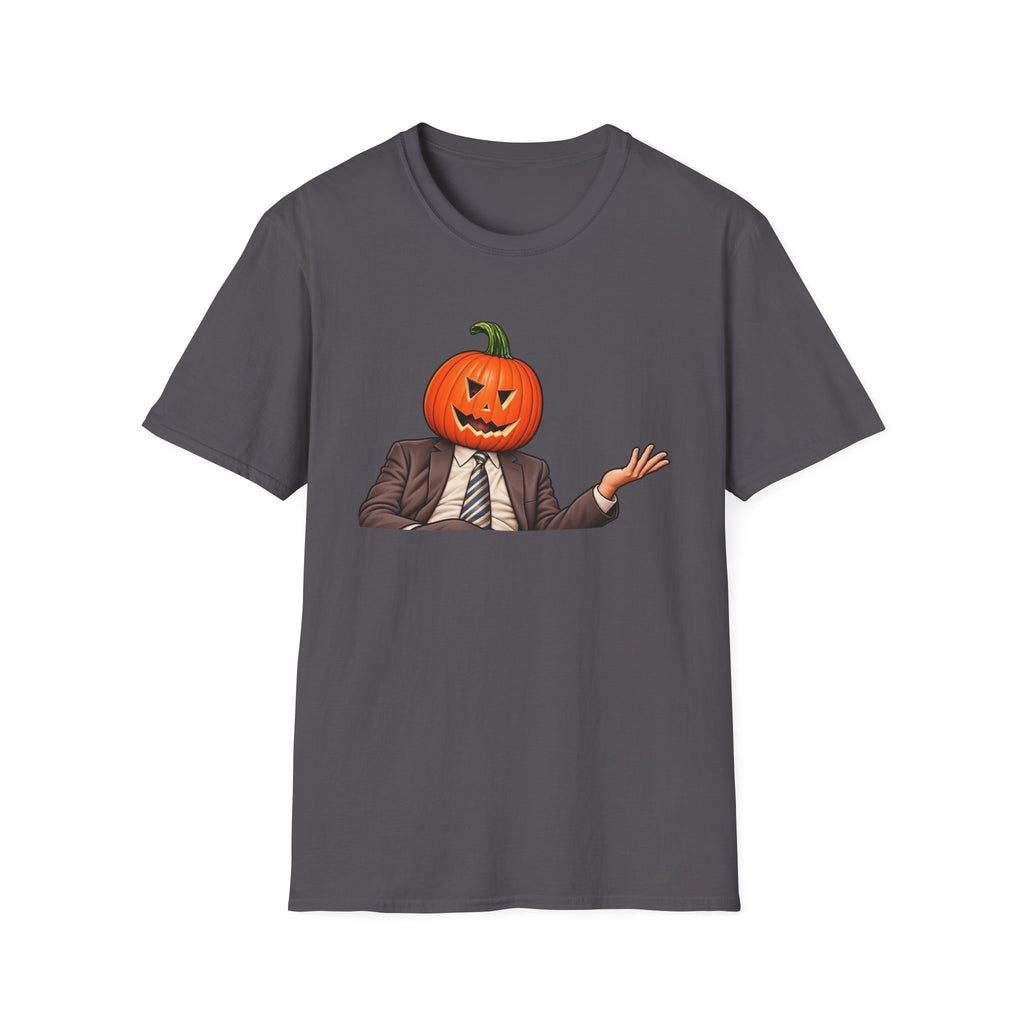 Pumpkin Head Office Cartoon - Classic Tee