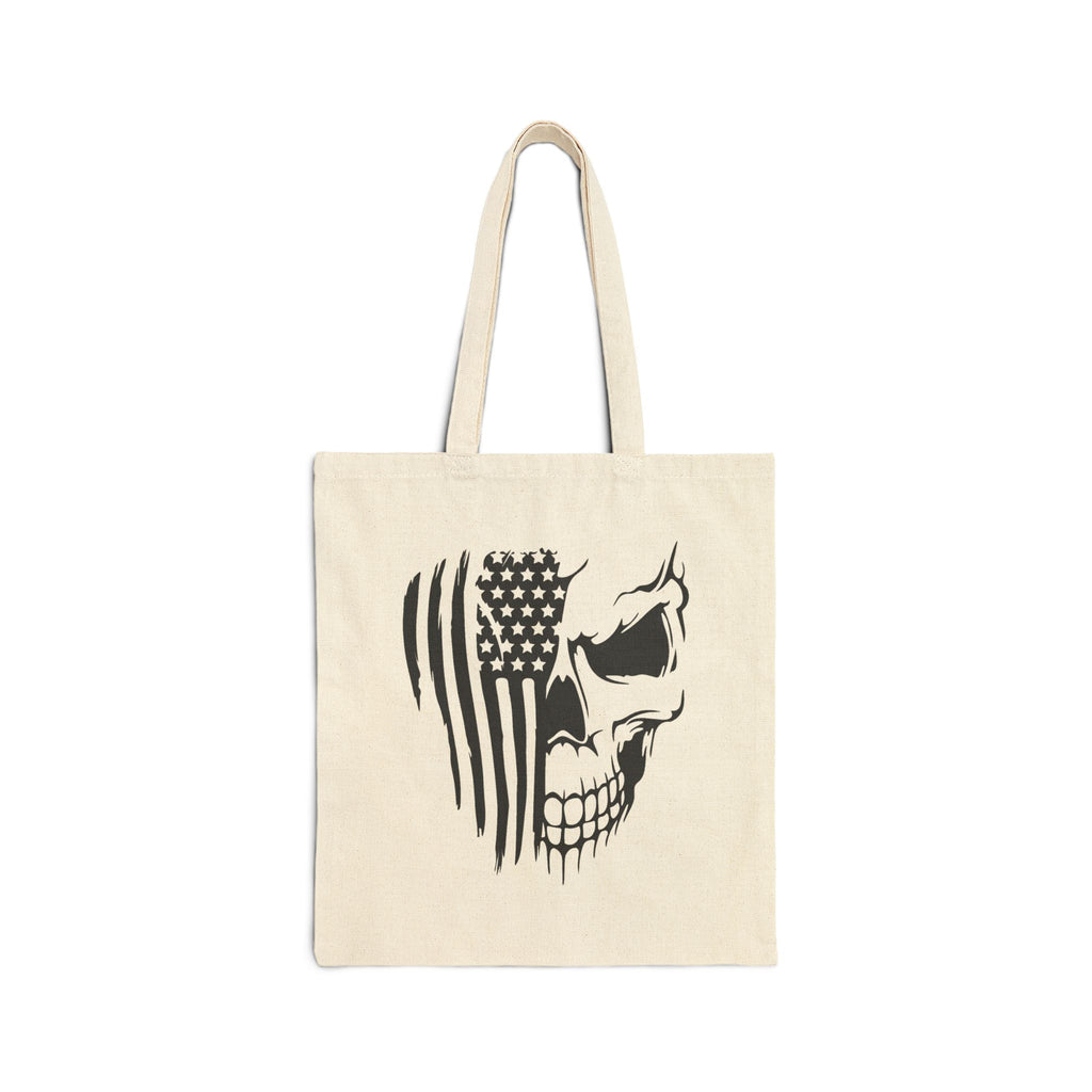 Stars, Stripes & Skulls - Canvas Tote