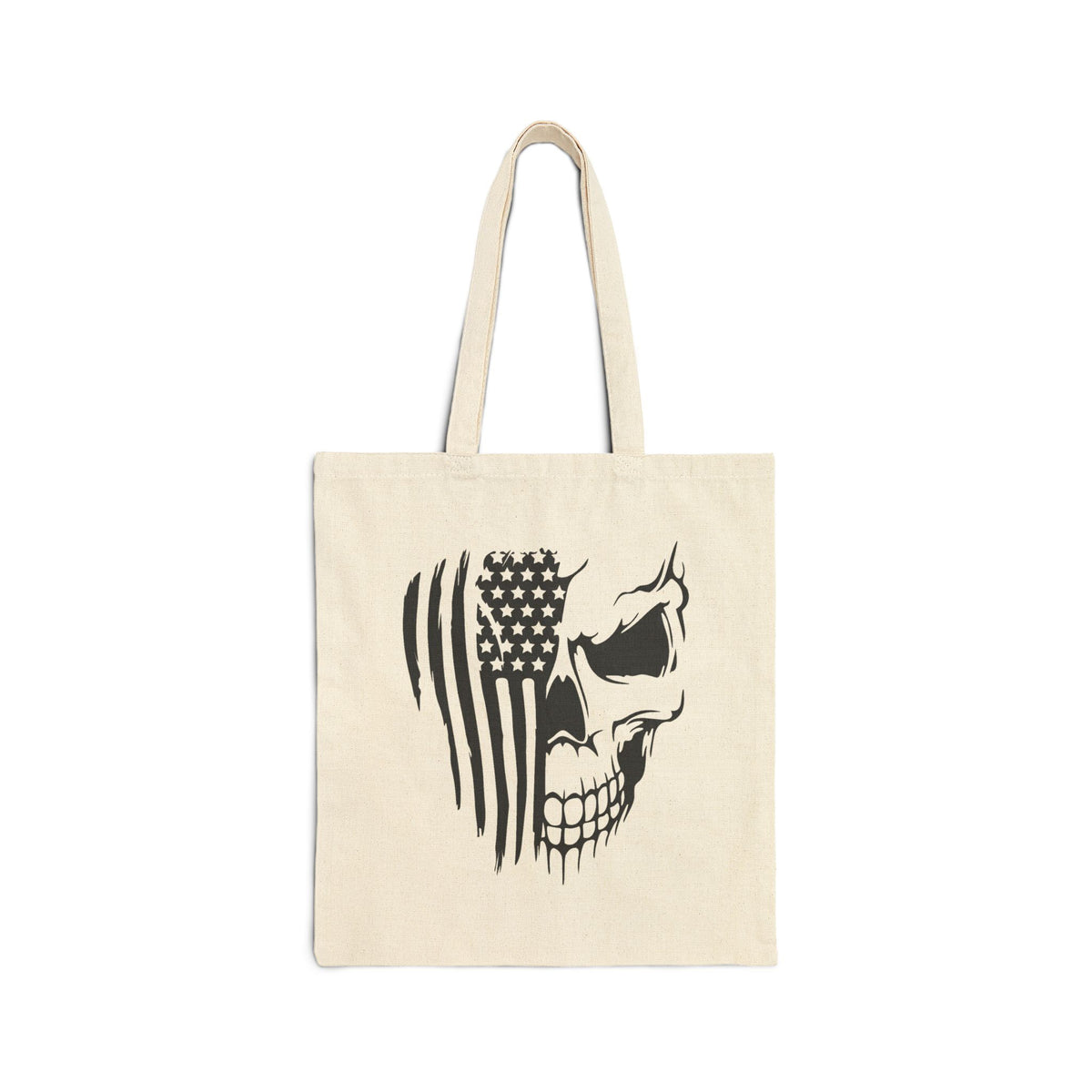 Stars, Stripes & Skulls - Canvas Tote