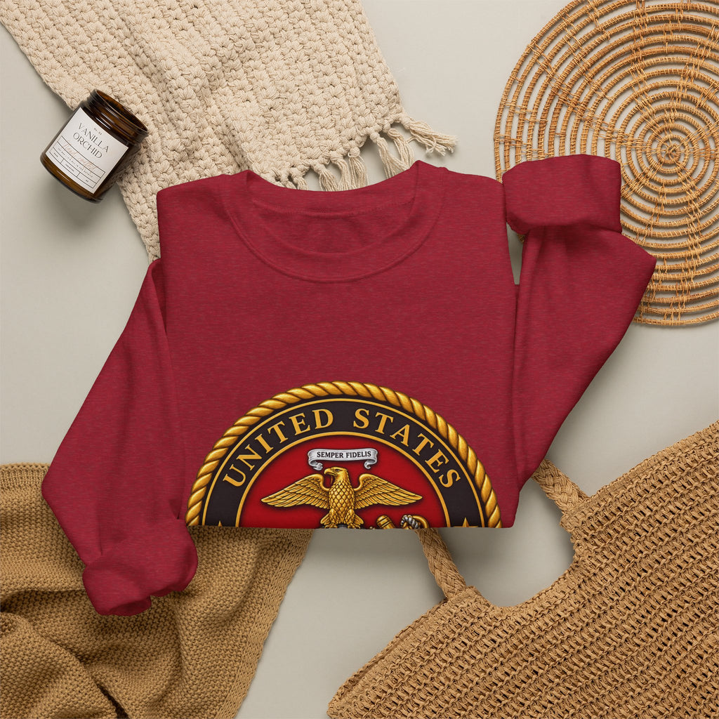 U.S. Marine Corps Emblem - Crewneck Sweatshirt
