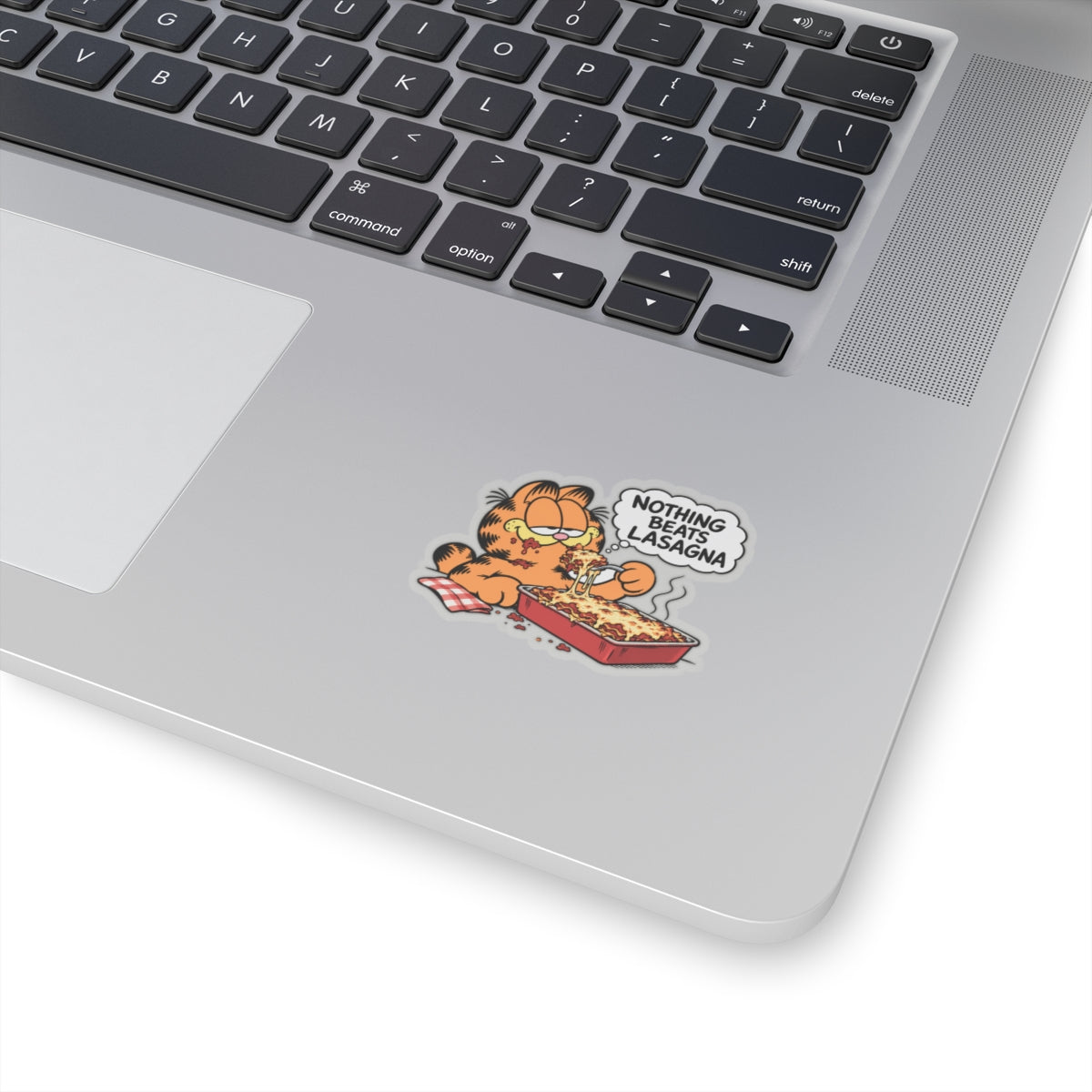 Nothing Beats Lasagna - Kiss-Cut Sticker