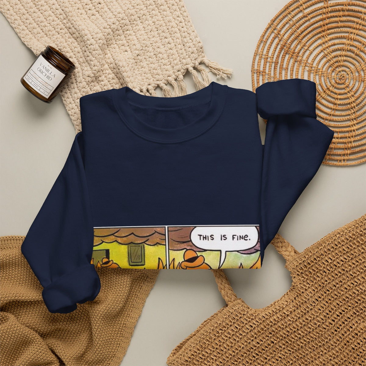 This Is Fine - Crewneck Sweatshirt