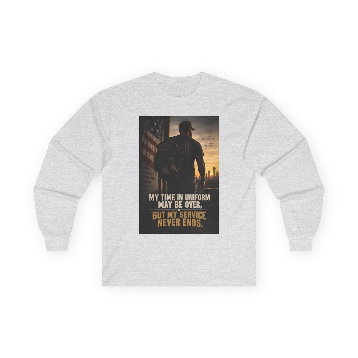 Service Never Ends - Unisex Ultra Cotton Long Sleeve Tee