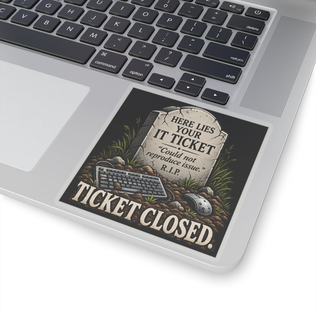 Ticket Closed - Kiss-Cut Sticker