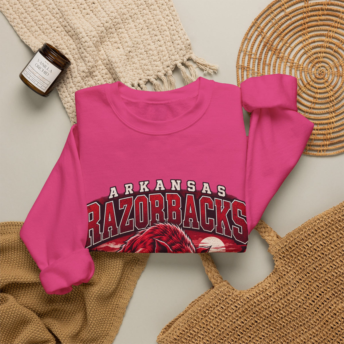 Arkansas Razorbacks State Pride - Crewneck Sweatshirt