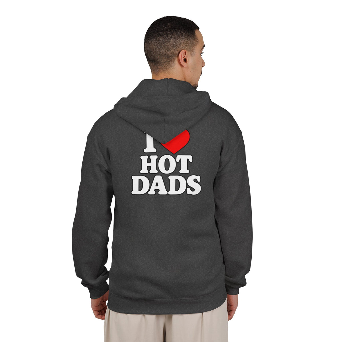 I Love Hot Dads - Full-Zip Hooded Sweatshirt