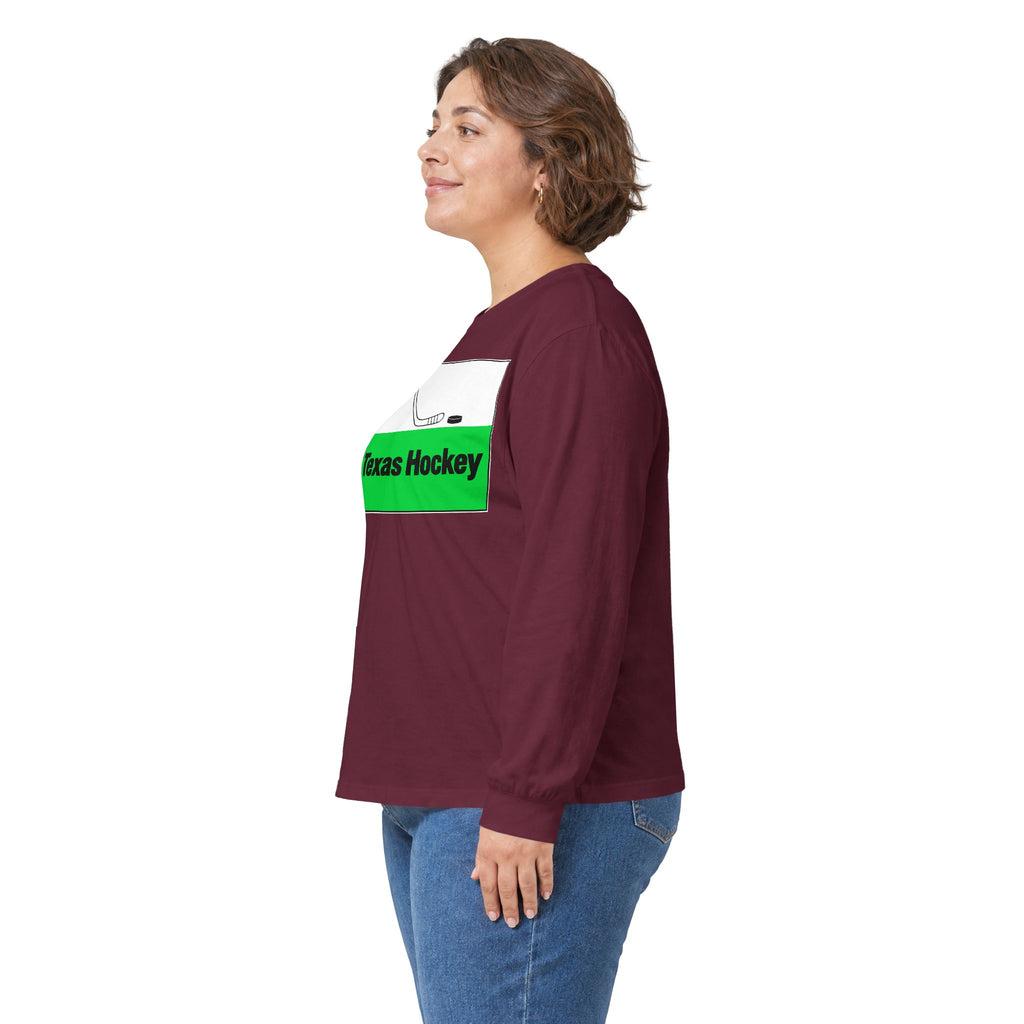 Texas Hockey Flag - Unisex Ultra Cotton Long Sleeve Tee