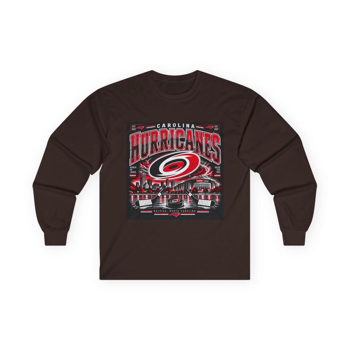 Carolina Hurricanes Skyline - Unisex Ultra Cotton Long Sleeve Tee
