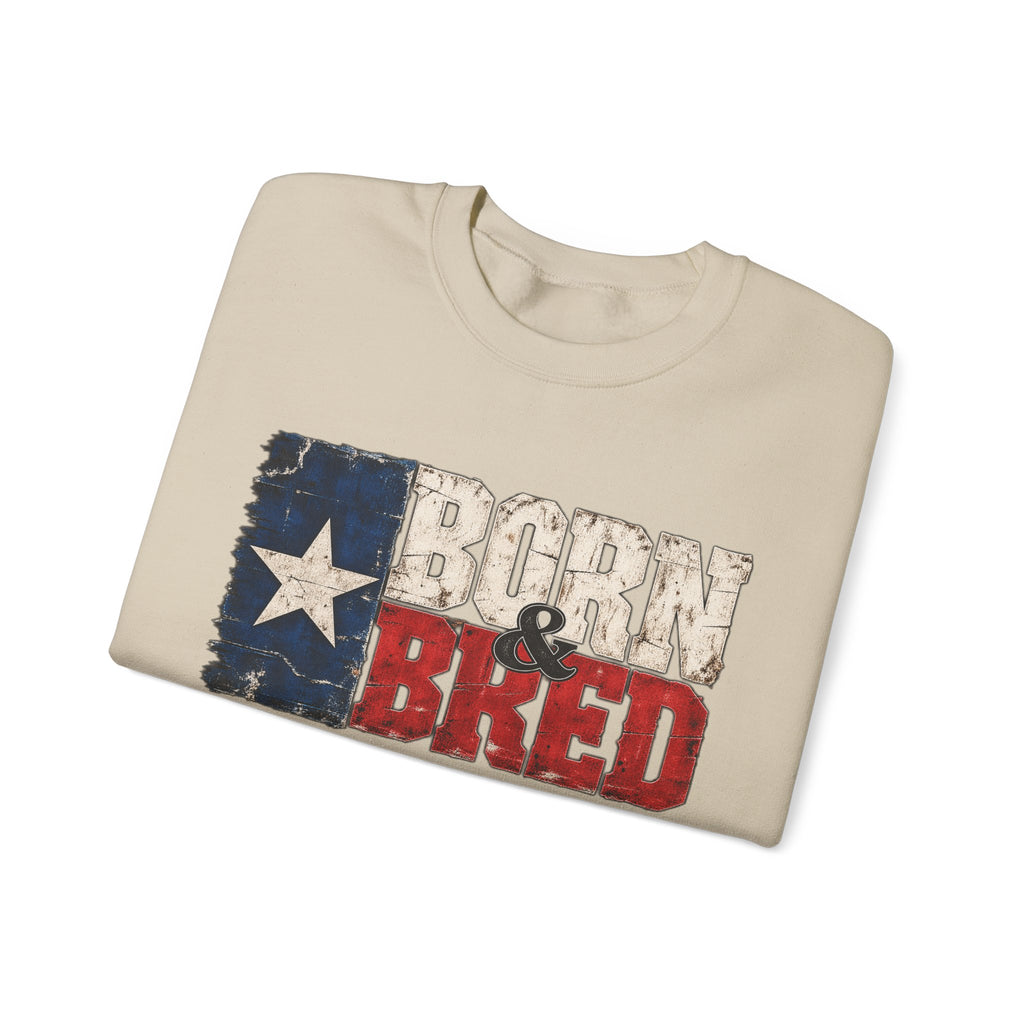 Texas Born and Bred - Crewneck Sweatshirt