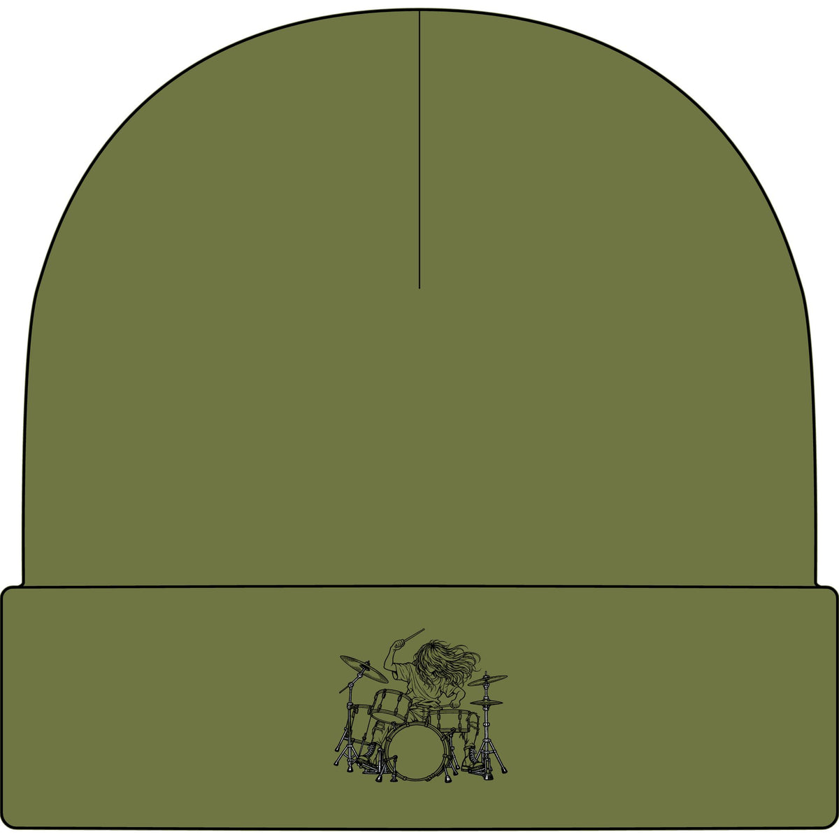 Drummer Sketch - AS Colour 1107 Cuff Beanie