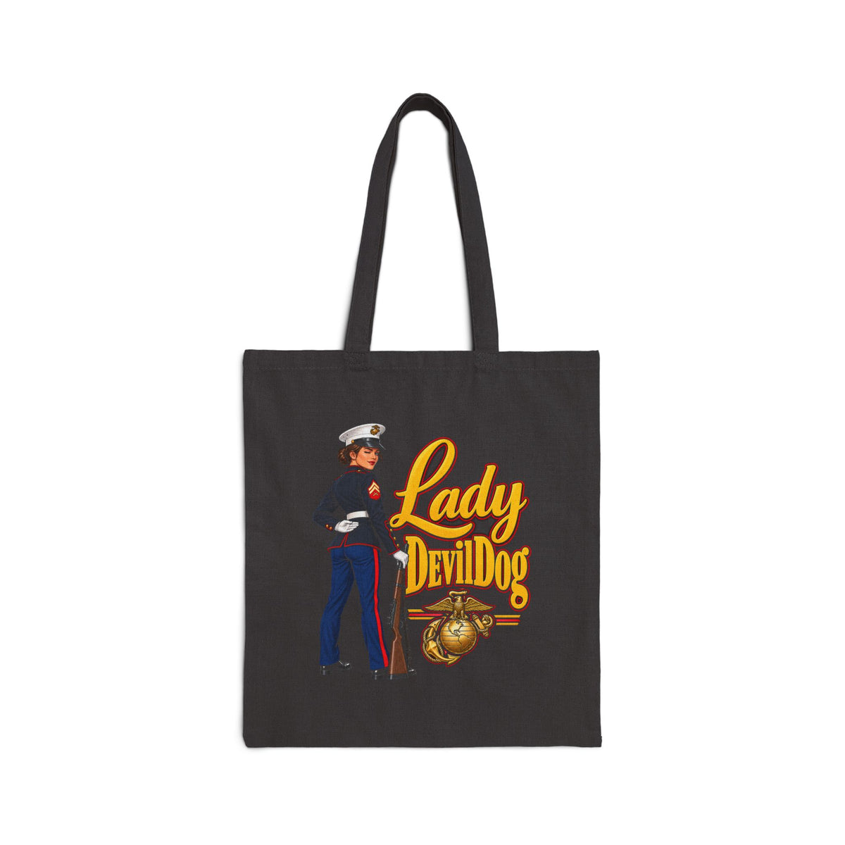Lady Devil Dog - Canvas Tote