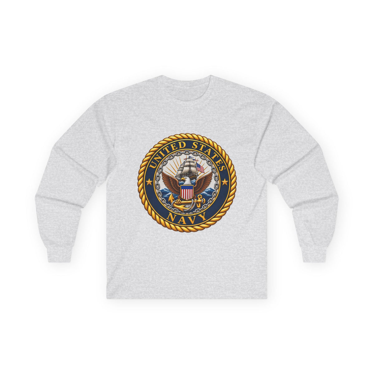 U.S. Navy Emblem - Unisex Ultra Cotton Long Sleeve Tee