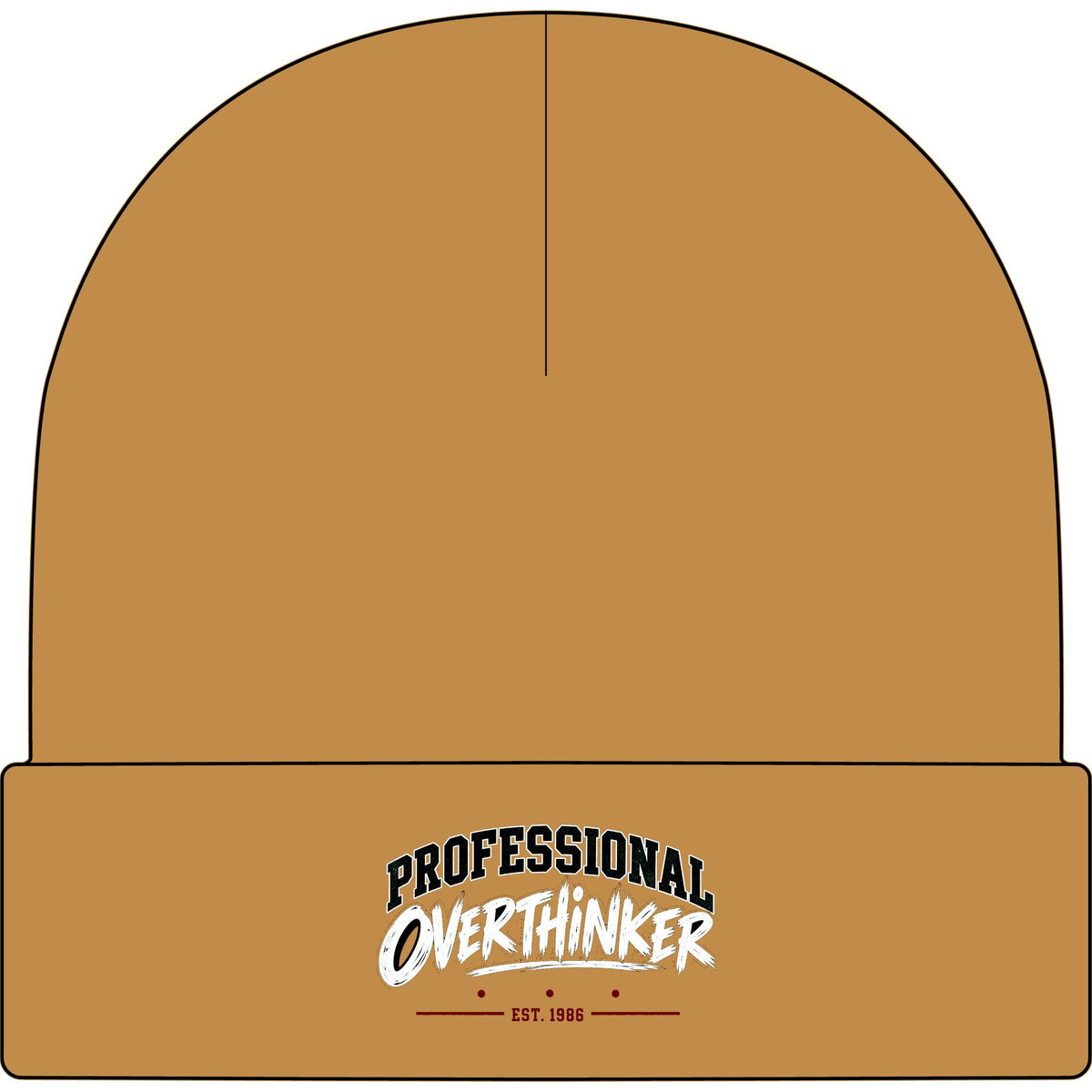 Professional Overthinker - AS Colour 1107 Cuff Beanie