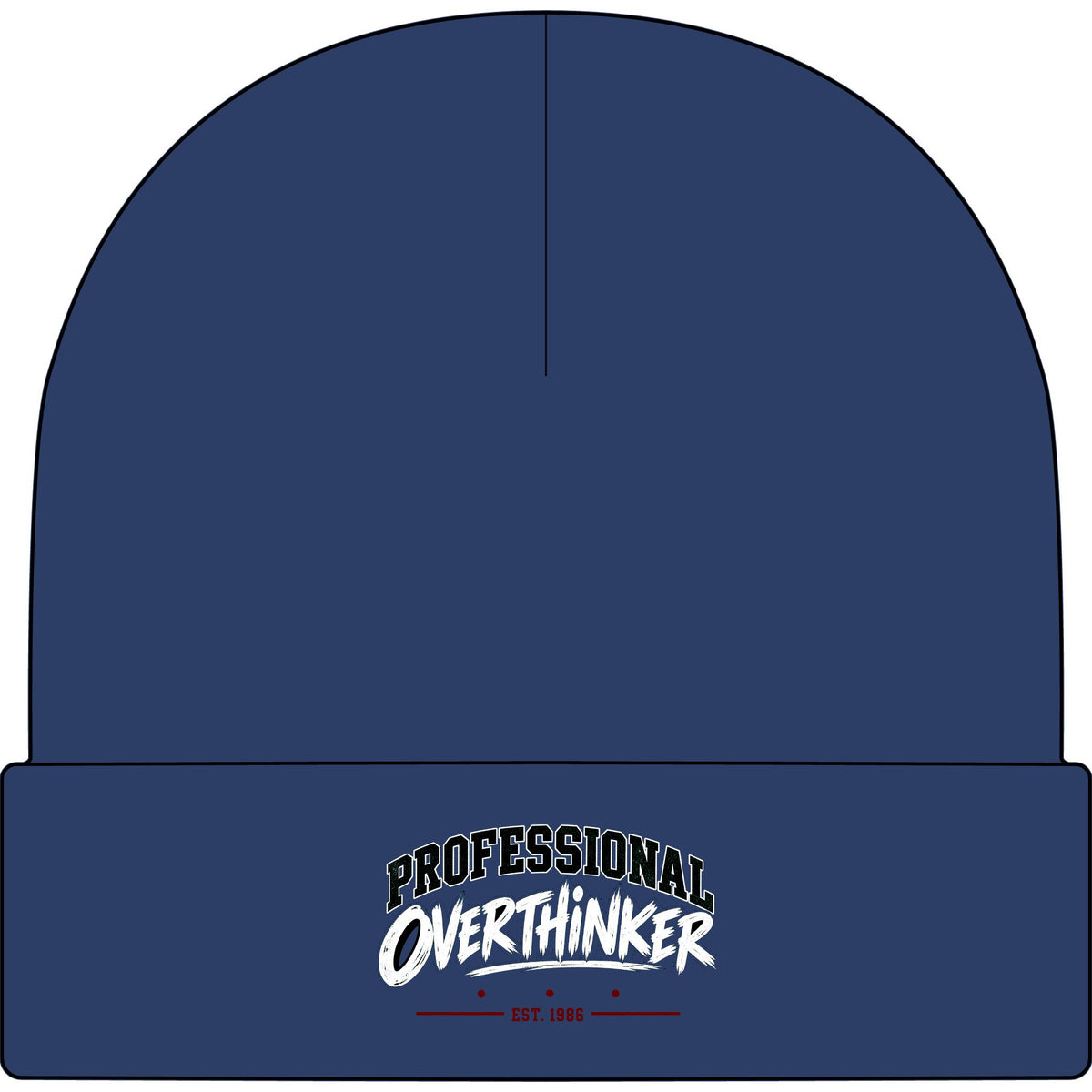 Professional Overthinker - AS Colour 1107 Cuff Beanie