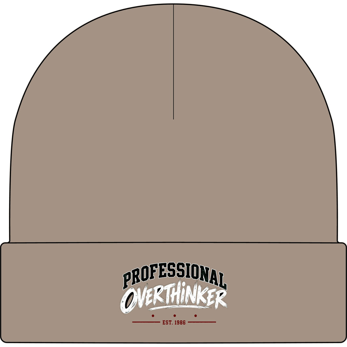 Professional Overthinker - AS Colour 1107 Cuff Beanie