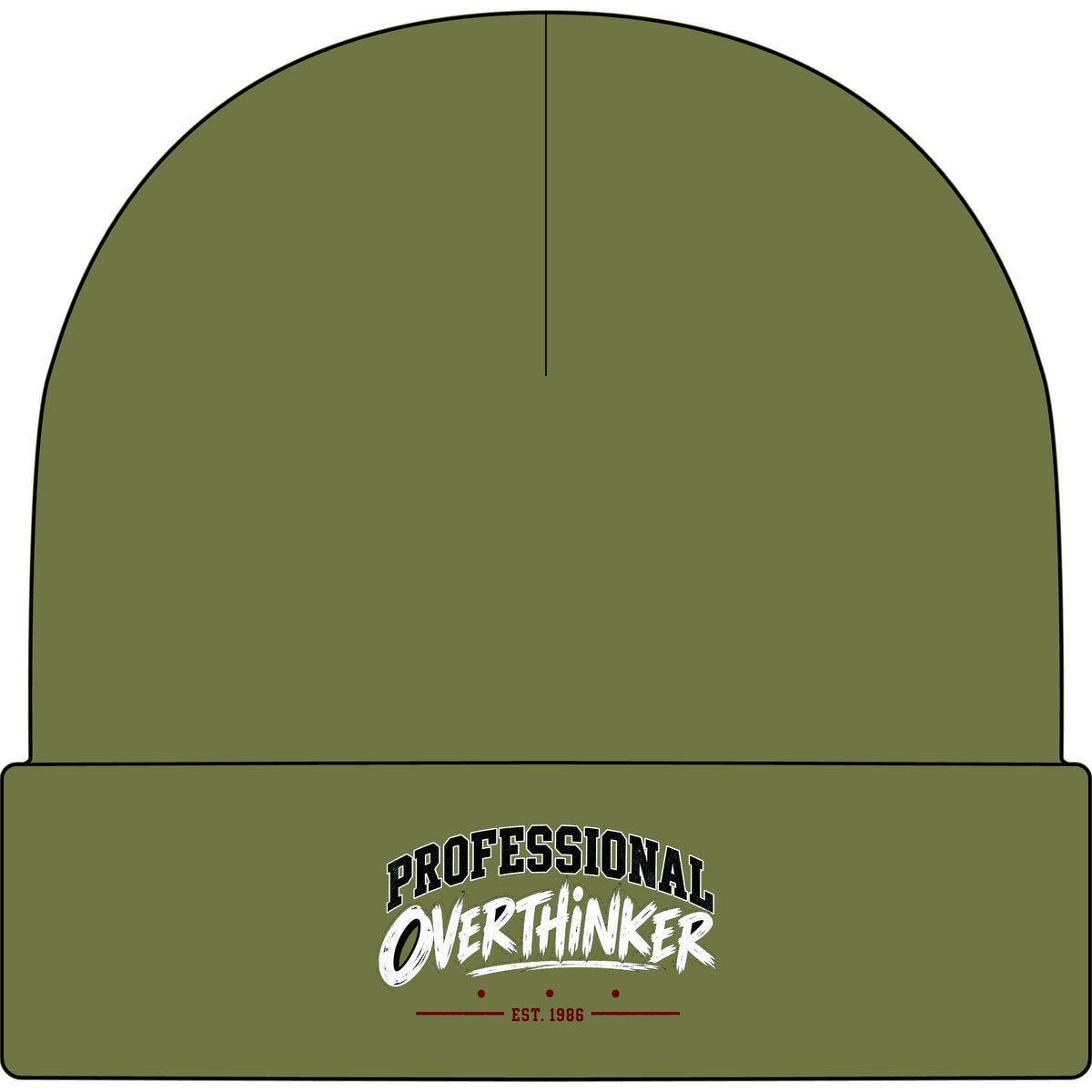 Professional Overthinker - AS Colour 1107 Cuff Beanie