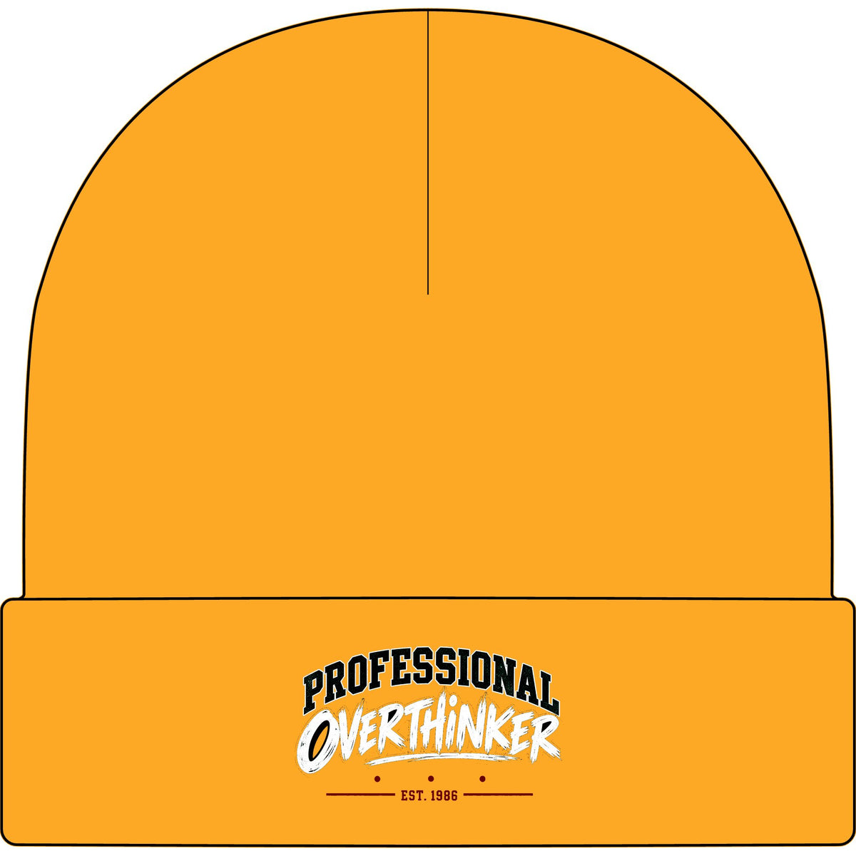 Professional Overthinker - AS Colour 1107 Cuff Beanie