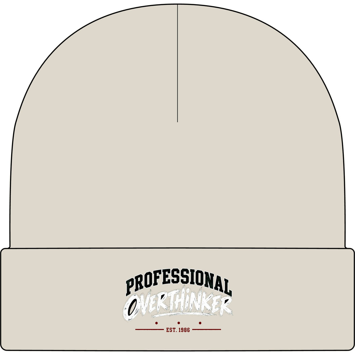 Professional Overthinker - AS Colour 1107 Cuff Beanie