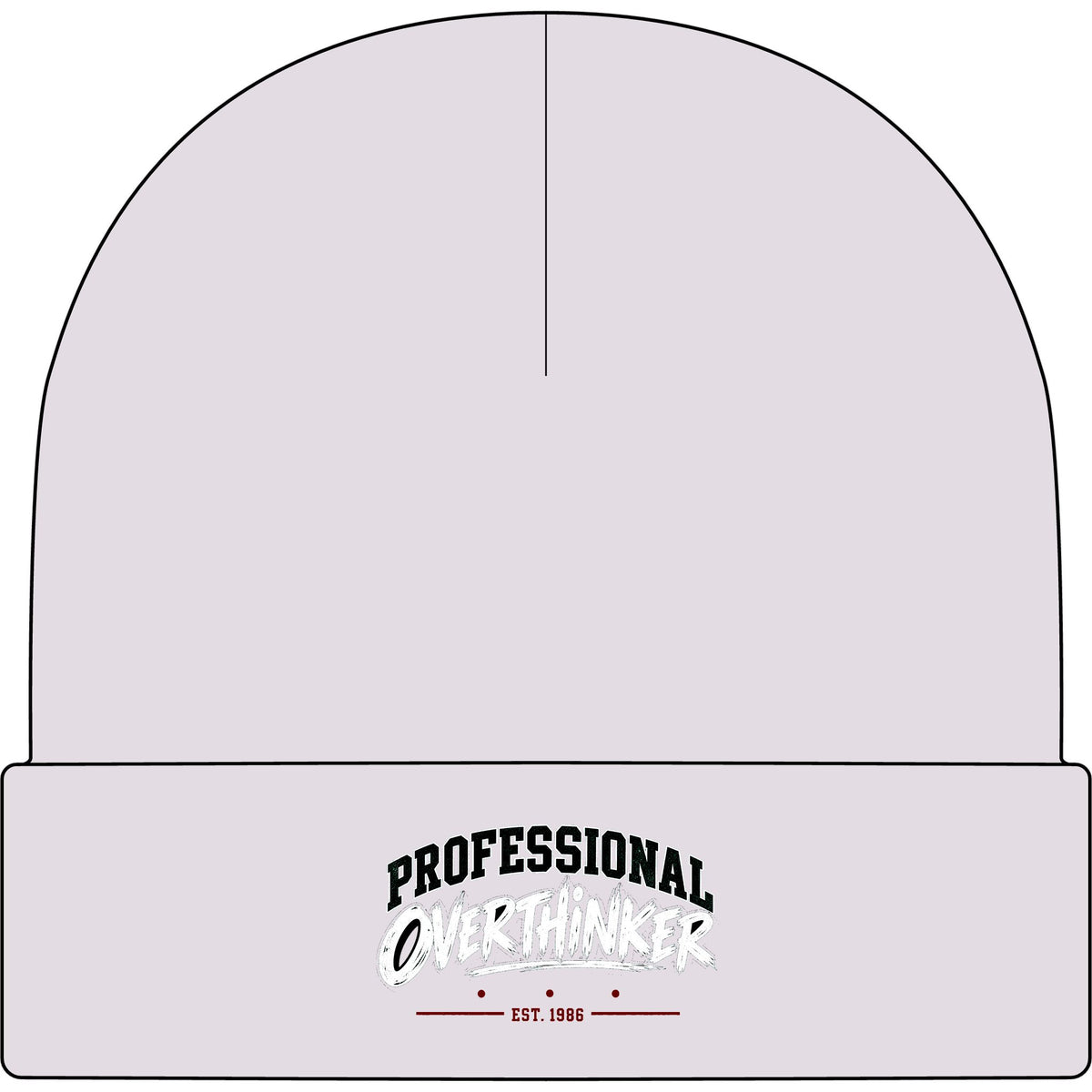 Professional Overthinker - AS Colour 1107 Cuff Beanie