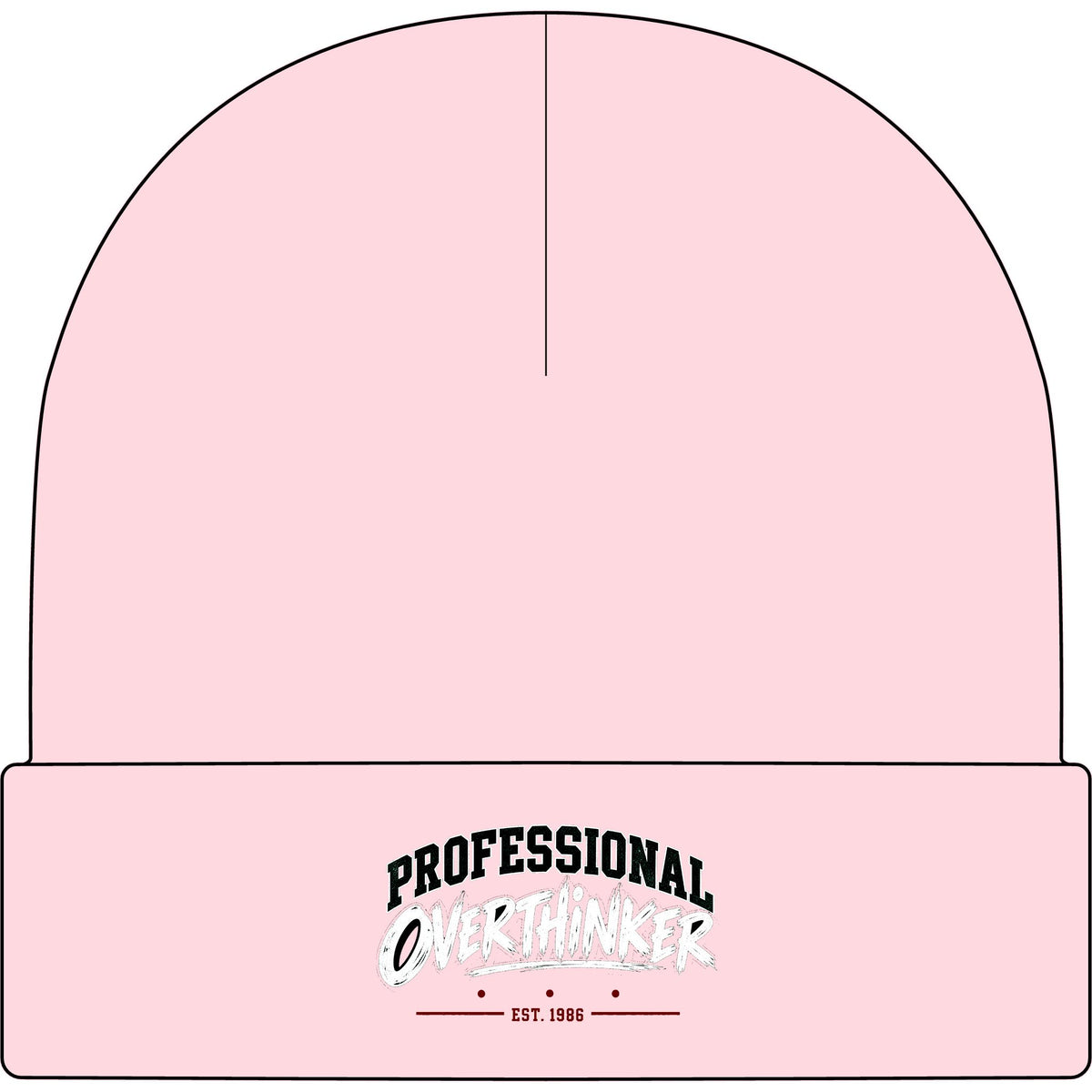 Professional Overthinker - AS Colour 1107 Cuff Beanie