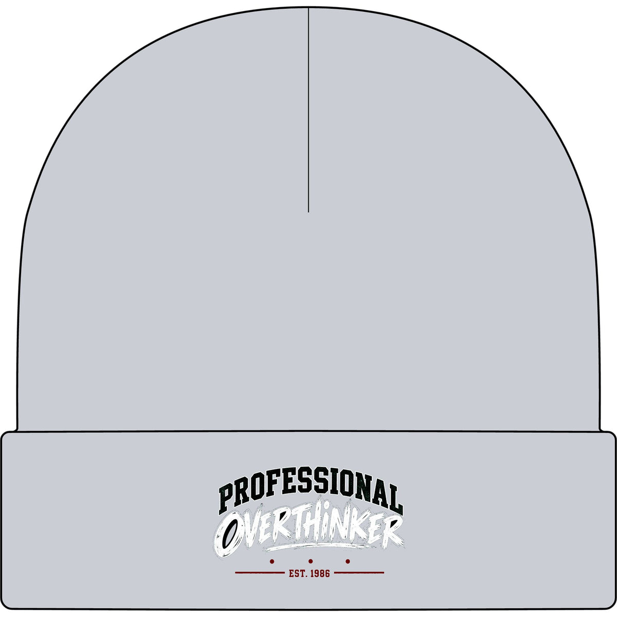Professional Overthinker - AS Colour 1107 Cuff Beanie