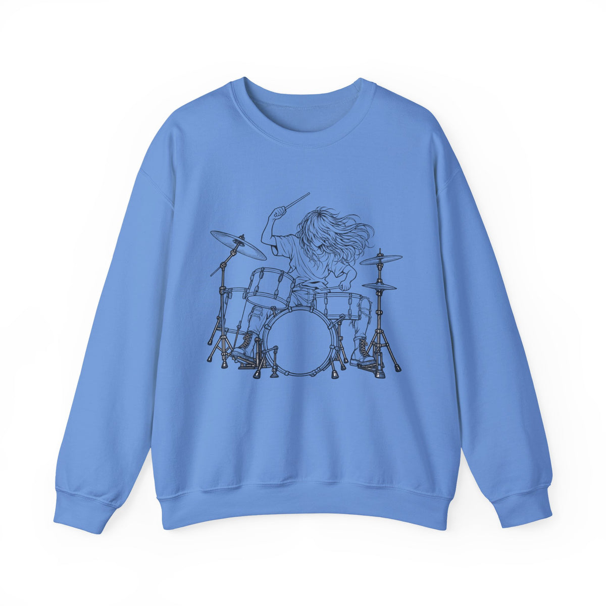 Drummer Sketch - Crewneck Sweatshirt