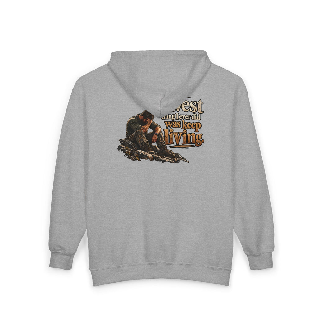 The Bravest Thing I Ever Did Was Keep Living - Full-Zip Hooded Sweatshirt