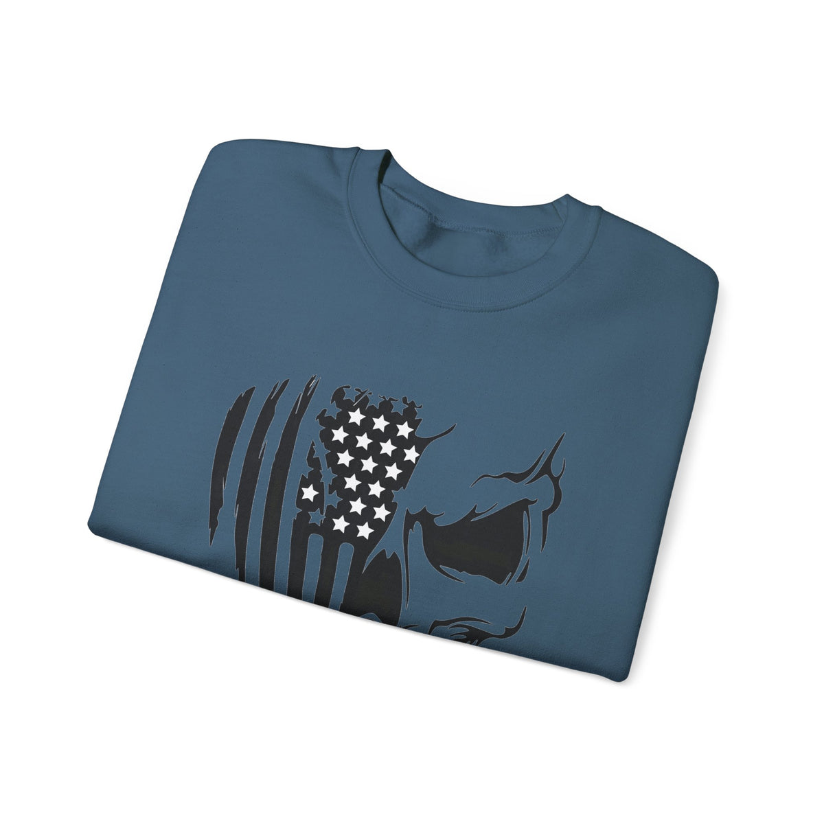 Stars, Stripes & Skulls - Crewneck Sweatshirt