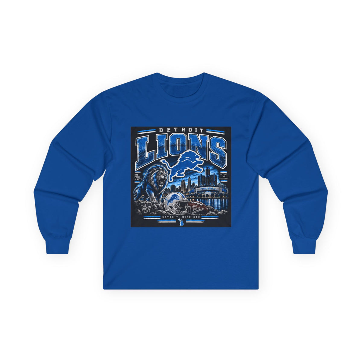Detroit Lions Grit - Unisex Ultra Cotton Long Sleeve Tee