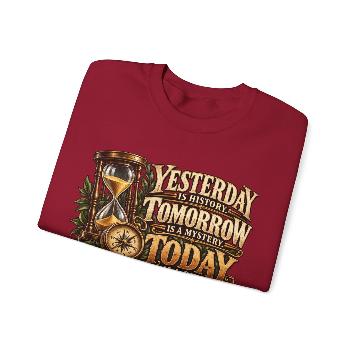 Yesterday Tomorrow Today - Transparent - Crewneck Sweatshirt