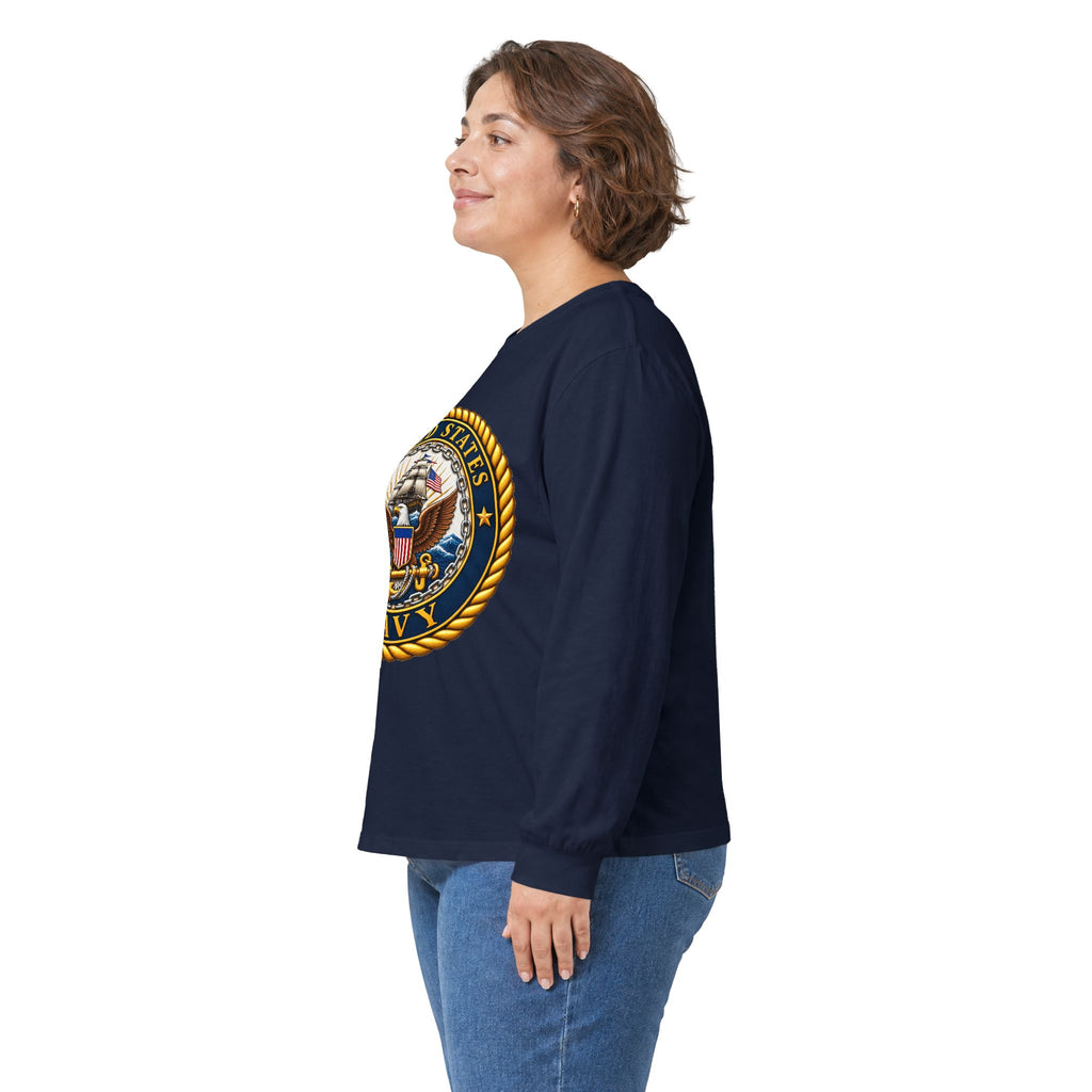 U.S. Navy Emblem - Unisex Ultra Cotton Long Sleeve Tee