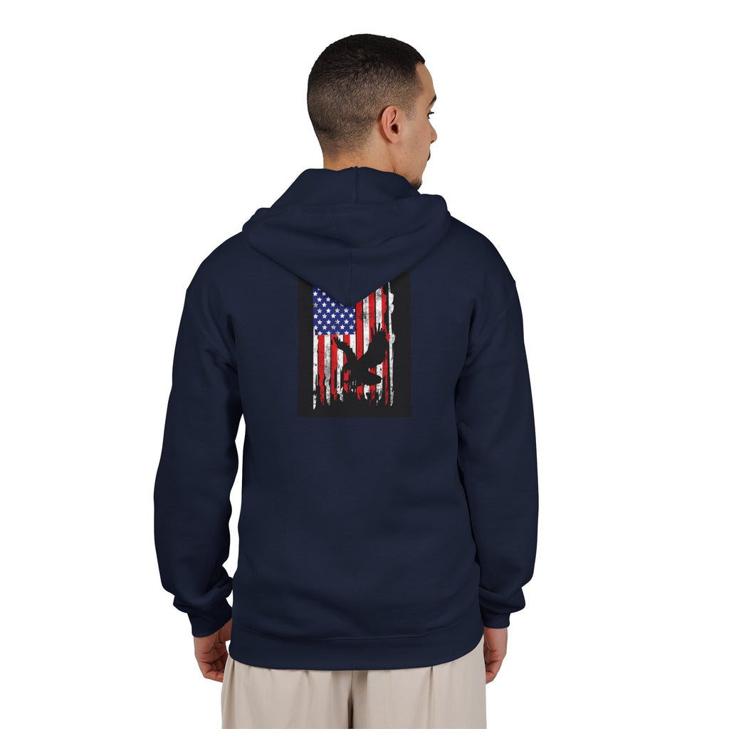 Old Glory Eagle - Full-Zip Hooded Sweatshirt