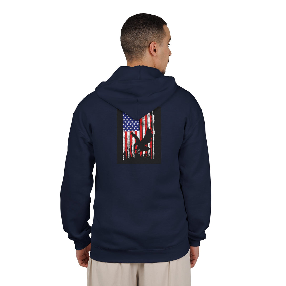 Old Glory Eagle - Full-Zip Hooded Sweatshirt
