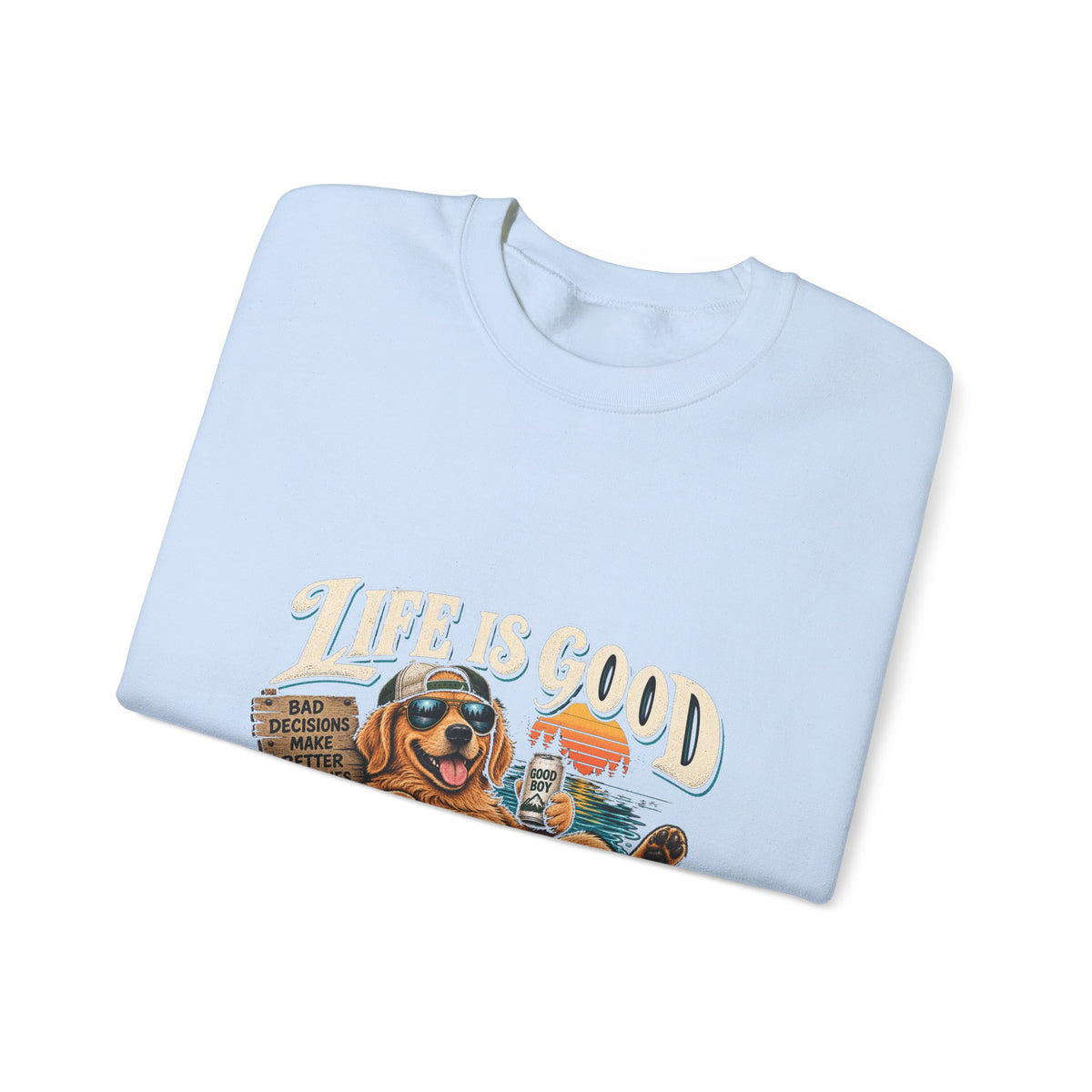 Life is Good Floatin' - Crewneck Sweatshirt