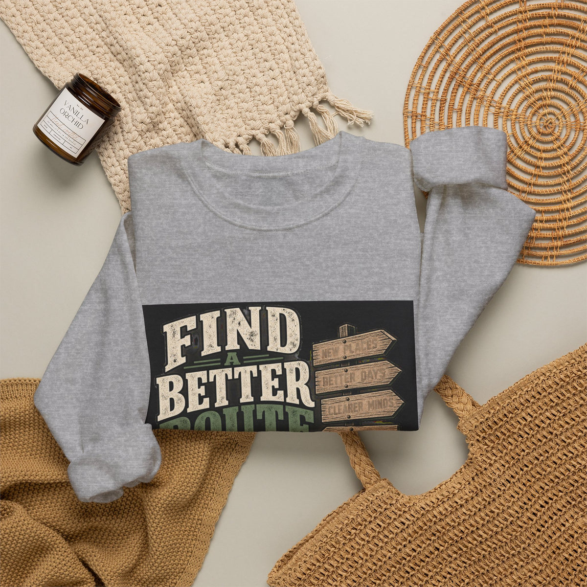 Find A Better Route - Crewneck Sweatshirt