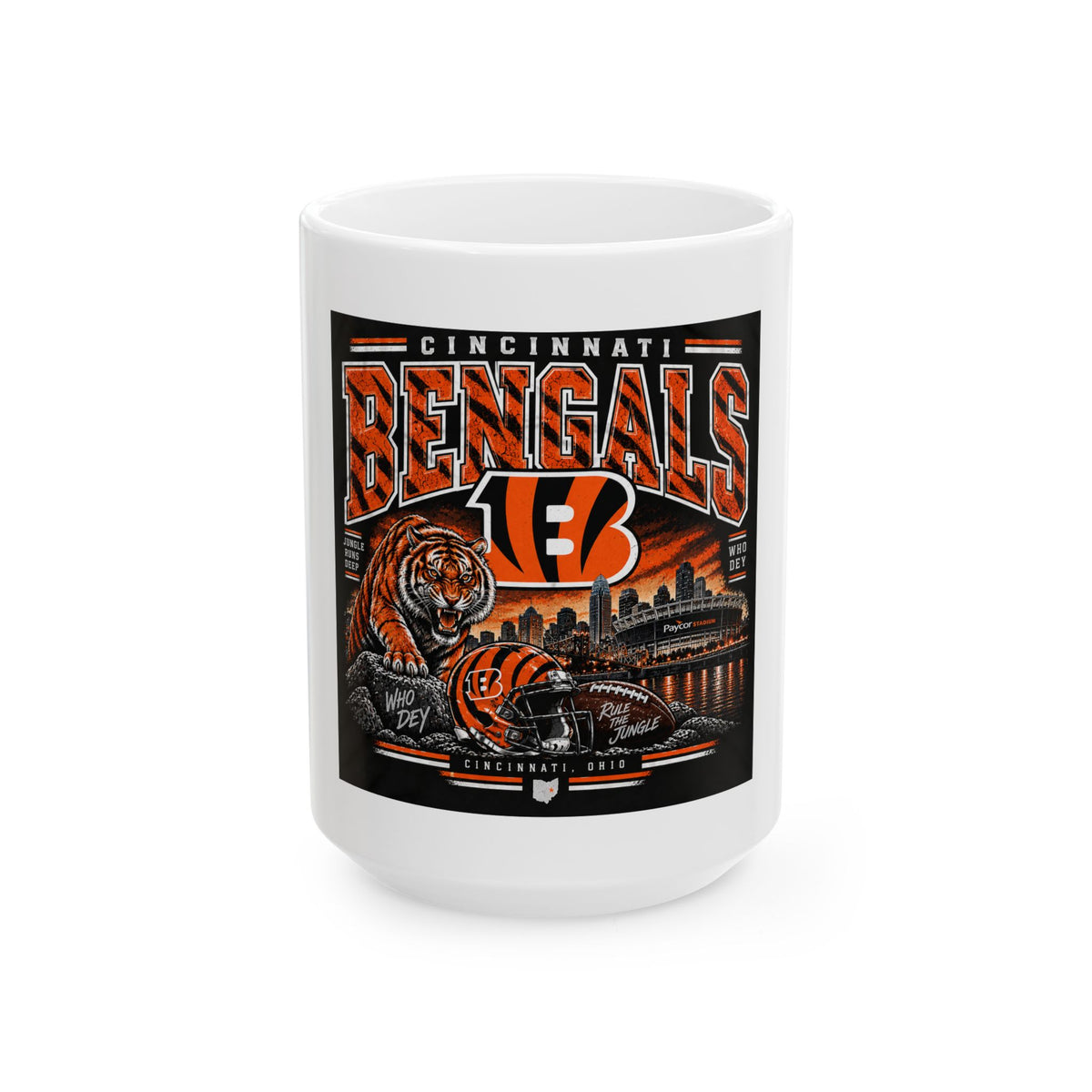Cincinnati Bengals Jungle Reign - Ceramic Mug 11oz and 15oz