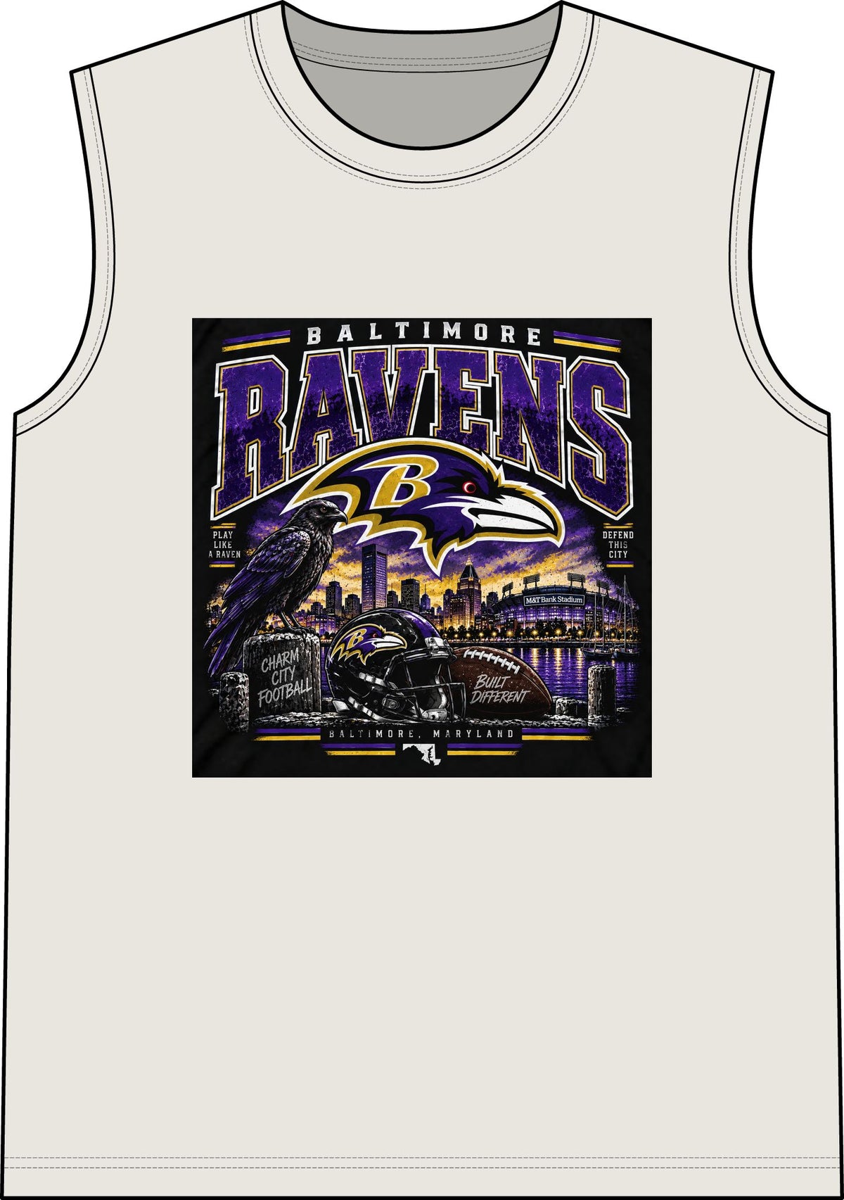 Baltimore Ravens Skyline Tee - Classic Tank